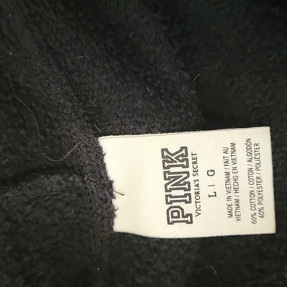 VS PINK  Zip-Up Hoodie with White Logo - Picture 2 of 4